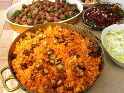 bulgur, köfte, piyaz, džadžik