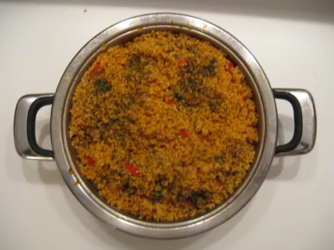 bulgur v hrnci