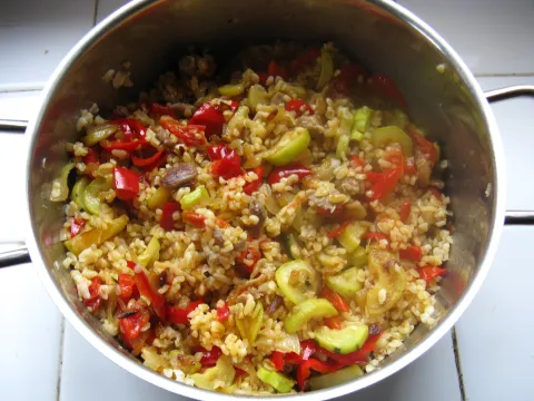 Bulgur v míse