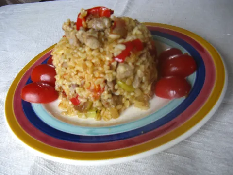 Bulgur na talíři