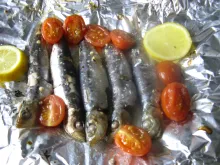 sardinky na talíří