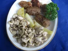 Houby, karbanátky, obloha